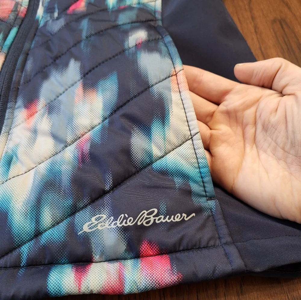Eddie Bauer Women's Colorful Lightweight Insulated Full Zip Puff Vest Size Small